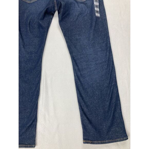 Levi's 501 Blue Dark Wash Button Fly Straight Leg Original Fit Jean Mens 42 x 32 - Picture 12 of 12